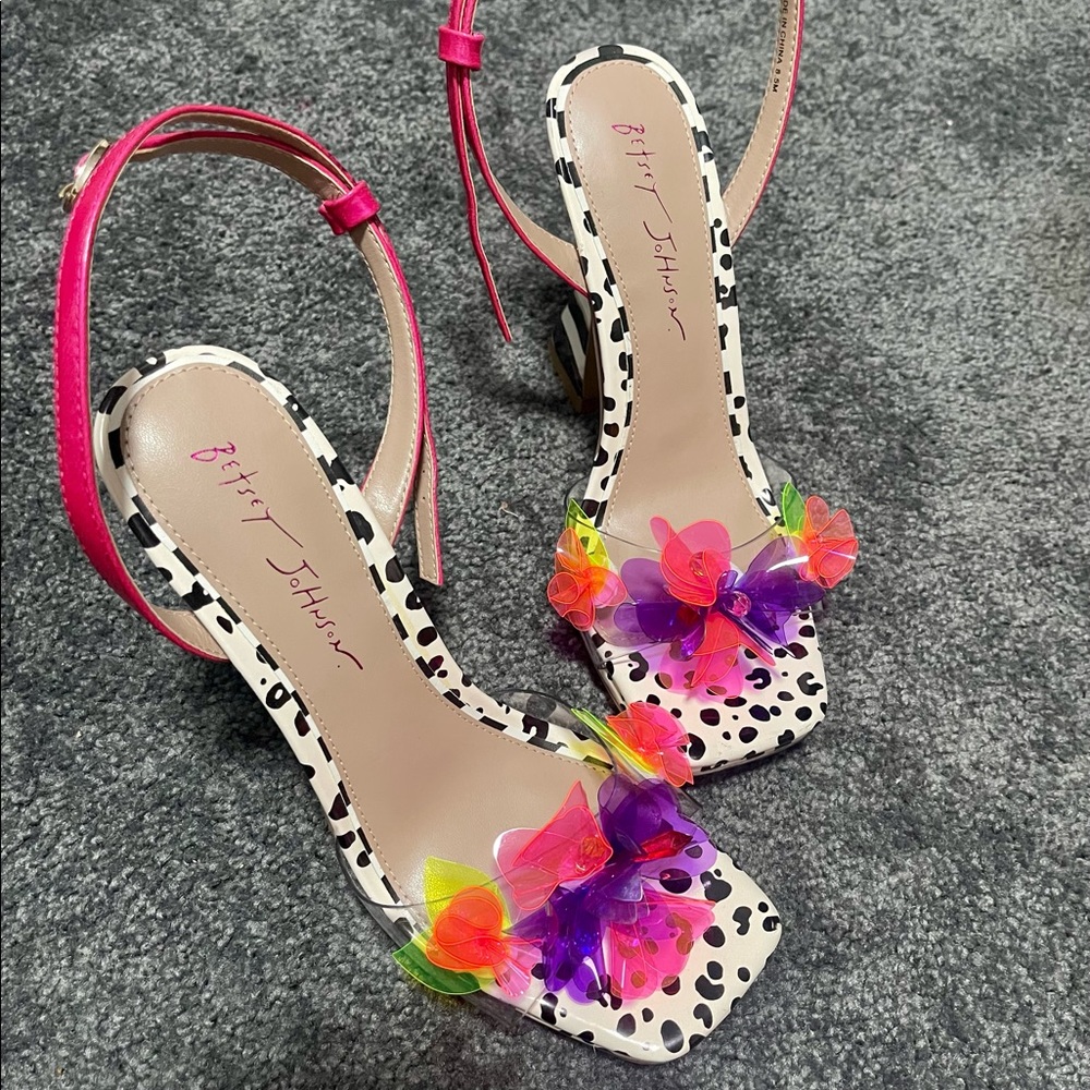 Betsy Johnson|Color: black & white polka dot, neon pink, neon yellow, & purple